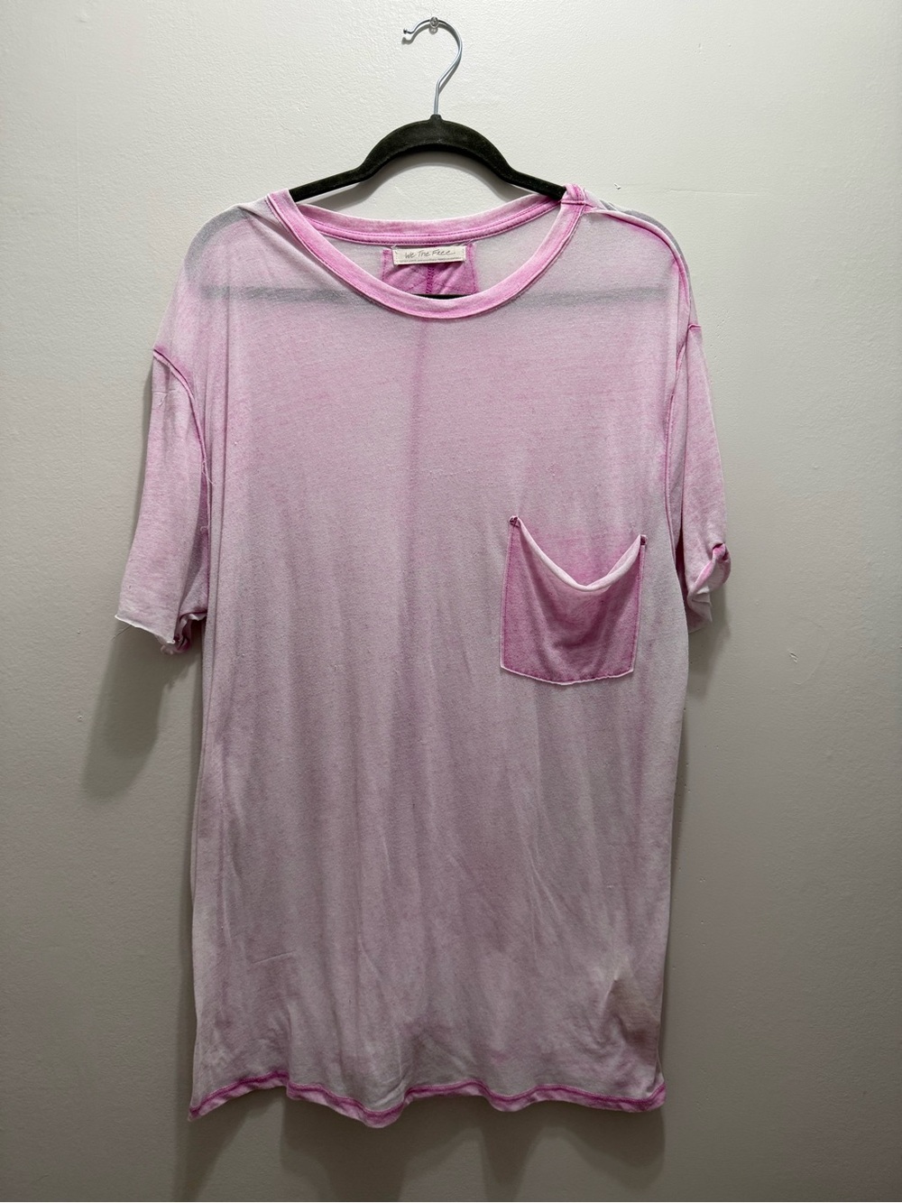 Free People Vella Tee Weathered We The Free Crewneck Top Pink
Plum XL